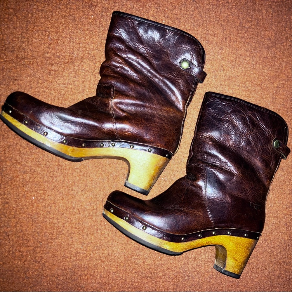 Leather Ugg boots